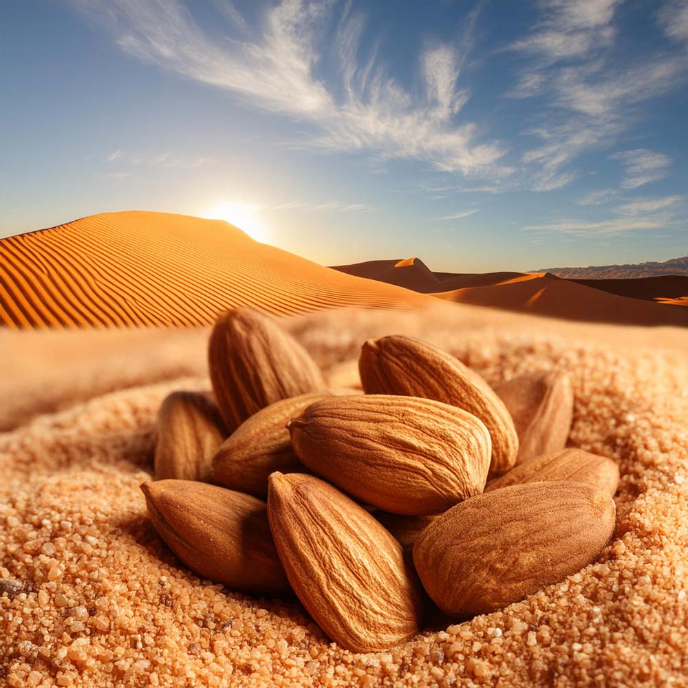 almonds in desert